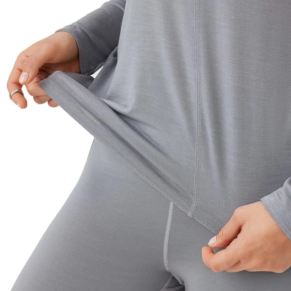 NWT allbirds Women's Natural Flow Studio Long Sleeve in Medium Gray SZ S - Picture 3 of 15